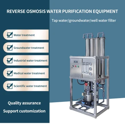 desalinización pura del equipo de proceso del agua del sistema del RO de la ósmosis reversa 500L